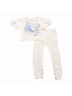 Gap Toddler Girls Pajamas Disney Princess Cinderella, Blue White, Size 2T, NEW